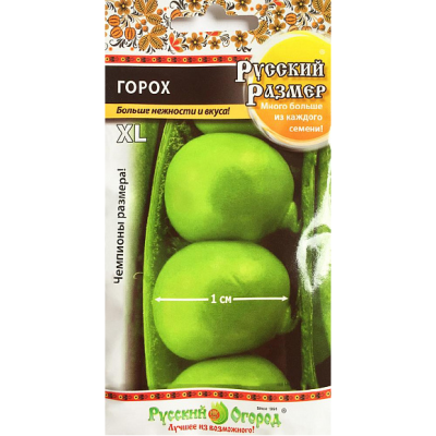 Горох Русский размер семена