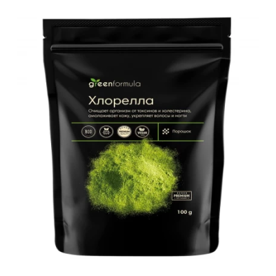Хлорелла органическая порошок от GreenFormula