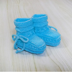 Пинетки Удачные вязаные спицами